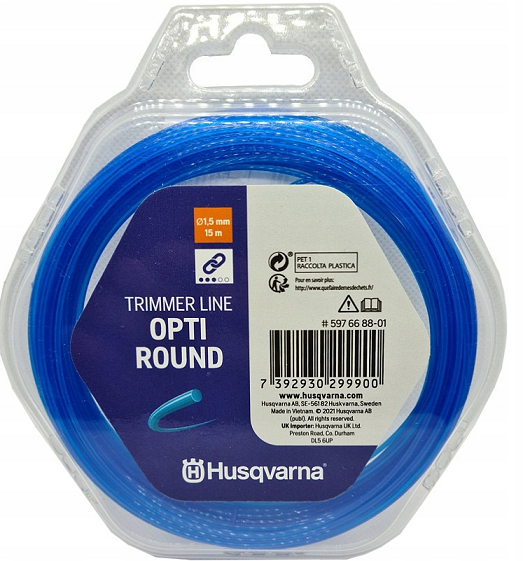 597 66 88-01 Żyłka tnąca Husqvarna Opti Round 1.5mm/15m